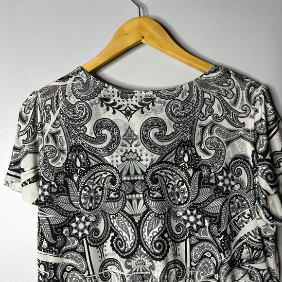 Apt 9 Womens Y2K Fairy Grunge Rhinestone Babydoll Top Size 1X White Flowy Artsy - Picture 6 of 9